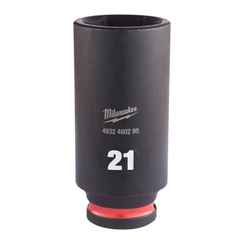 4932480295 Milwaukee Krafthylsa 3/8", SHOCKWAVE, djup 21 mm Premium